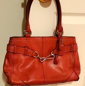 Coach Vintage Red Leather Handbag G060-8A70